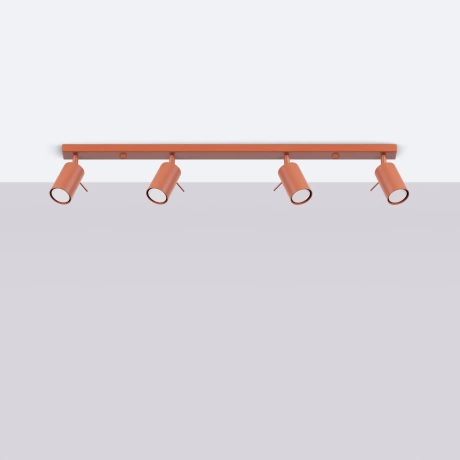 Plafon RING 4L ochra czerwona