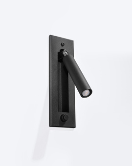 Kinkiet ENIF czarny + 1x Żarówka LED G9 3000K Ciepła 4,5W 510lm