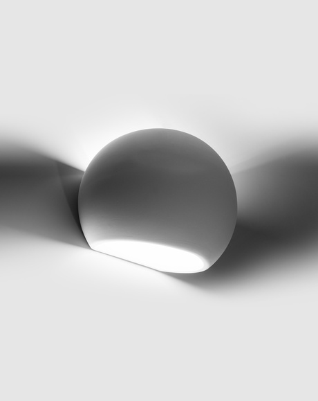 Kinkiet ceramiczny GLOBE biały + 1x Żarówka LED E27 3000K Ciepła 7,5W 620lm