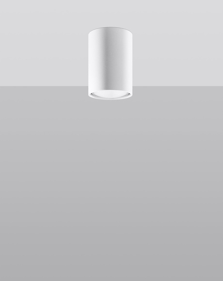 Plafon LAGOS 10 biały + 1x Żarówka LED GU-10 3000K Ciepła 7W 620lm