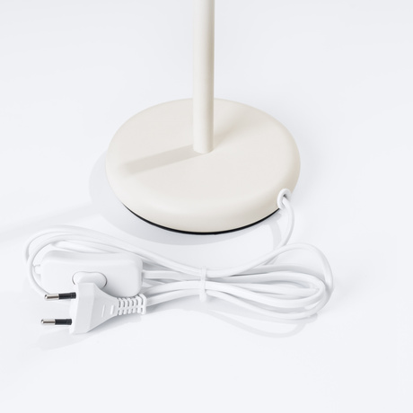 Lampa biurkowa KARBON beżowa + 1x Żarówka LED GU-10 3000K Ciepła 7W 510lm