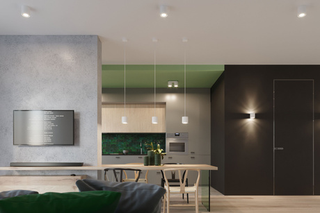 Lampa wisząca ORBIS 1 biały + 1x Żarówka LED GU-10 4000K Zimna 7W 630lm