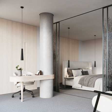 Lampa wisząca ELECTRA czarna beton + 1x Żarówka LED GU-10 4000K Zimna 7W 530lm