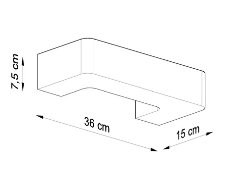 Kinkiet ceramiczny MAGNET biały + 1x Żarówka LED E27 3000K Ciepła 7,5W 620lm