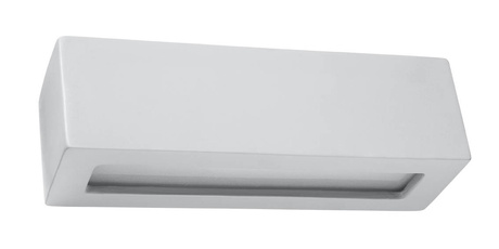 Kinkiet ceramiczny VEGA szary + 1x Żarówka LED E27 4000K Zimna 7,5W 650lm