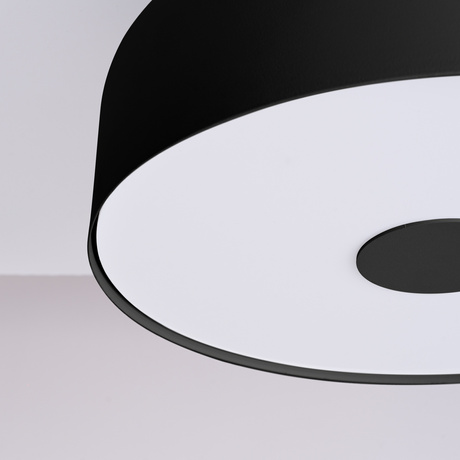 Plafon OMIQ czarny + 4X Żarówka LED E27 3000K Ciepła 7,5W 620lm