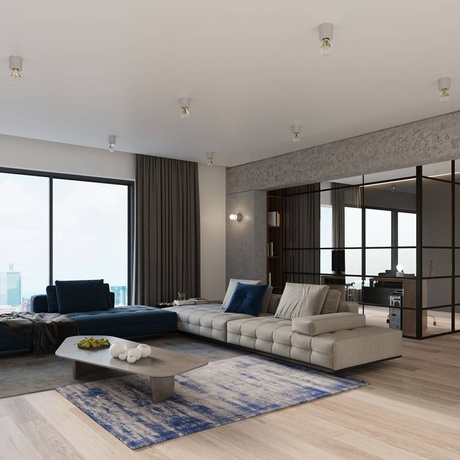 Lampa biurkowa SALGADO beton + 1x Żarówka LED E27 3000K Ciepła 7,5W 620lm