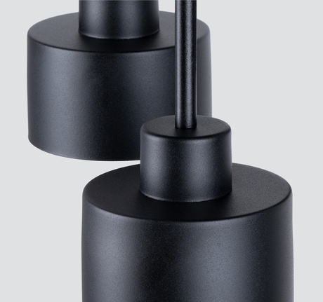 Plafon SAVAR 3 czarny + 3x Żarówka LED E27 3000K Ciepła 7,5W 620lm