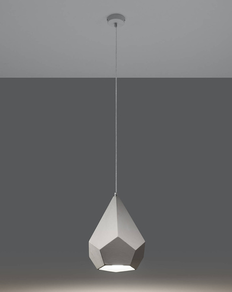 Lampa wisząca ceramiczna PAVLUS biała + 1x Żarówka LED E27 3000K Ciepła 7,5W 620lm