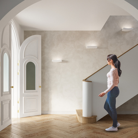 Kinkiet ceramiczny HATTOR biały + 2x Żarówka LED G9 4000K Zimna 4,5W 530lm