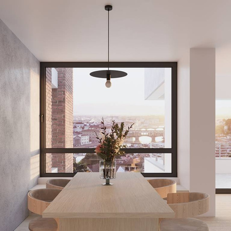 Lampa wisząca FLAVIO czarna + 1x Żarówka LED E27 3000K Ciepła 7,5W 620lm