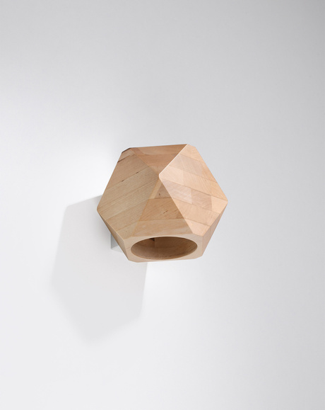 Kinkiet WOODY naturalne drewno + 1x Żarówka LED G9 4000K Zimna 4,5W 530lm