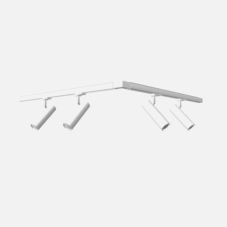 Lampa Sufitowa, 4 punktowa, system szynowy 3 fazowy, DIREZIONE