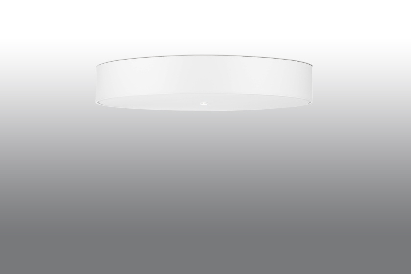 Plafon SKALA 80 biały + 6x Żarówka LED E27 4000K Zimna 7,5W 650lm