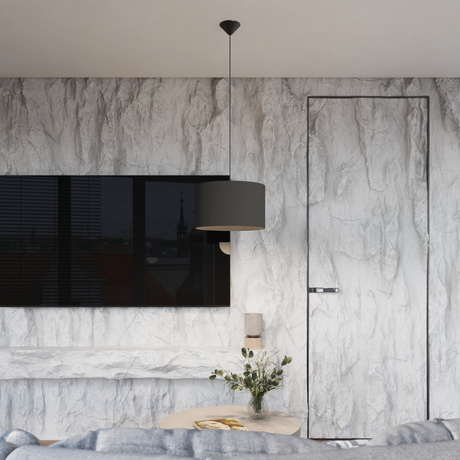 Lampa wisząca NOVA 40 czarna + 1x Żarówka LED E27 3000K Ciepła 7,5W 620lm