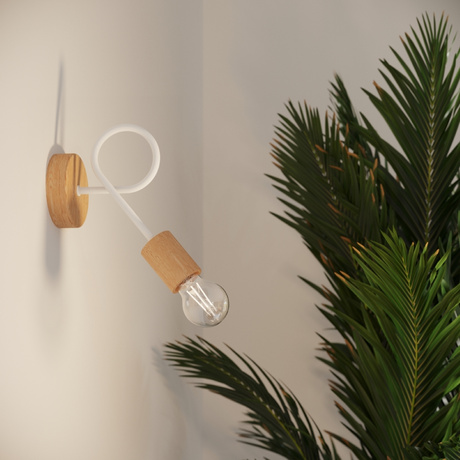 Żyrandol EMBER 3 biały + 3x Żarówka LED E27 4000K Zimna 7,5W 690lm