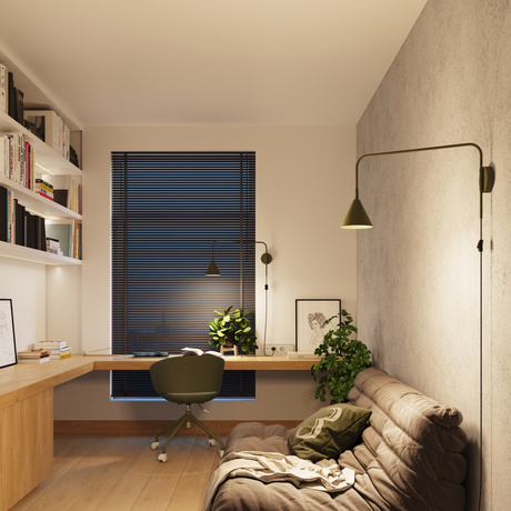 Kinkiet NOX zielona oliwka + 1X Żarówka LED E14 3000K Ciepła 7,5W 620lm