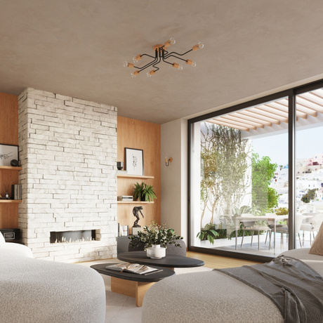 Kinkiet TIMBO czarny + 1x Żarówka LED E27 3000K 7W 760lm