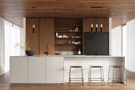 Lampa wisząca BORGIO 2 czarna + 2x Żarówka LED GU-10 3000K Ciepła 7W 620lm