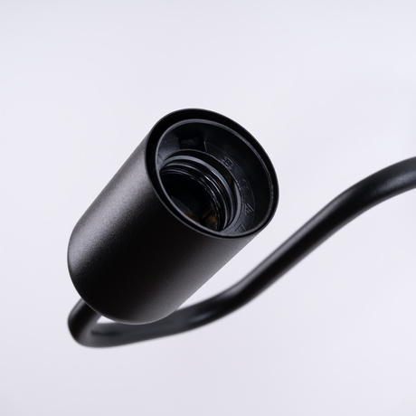 Kinkiet VECTOR czarny + 1X Żarówka LED E27 3000K 7W 760lm