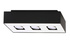 Plafon MONO 3 czarny + 3x Żarówka LED GU-10 4000K Zimna 7W 630lm
