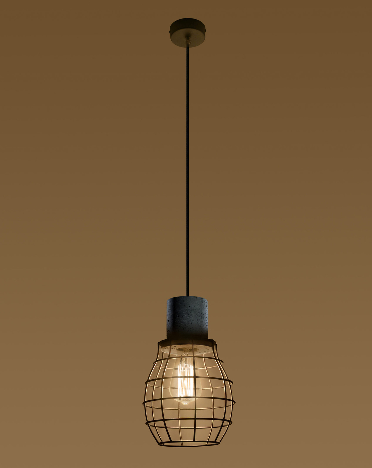 Lampa wisząca LUGO + 1x Żarówka LED E27 3000K Ciepła 7,5W 620lm