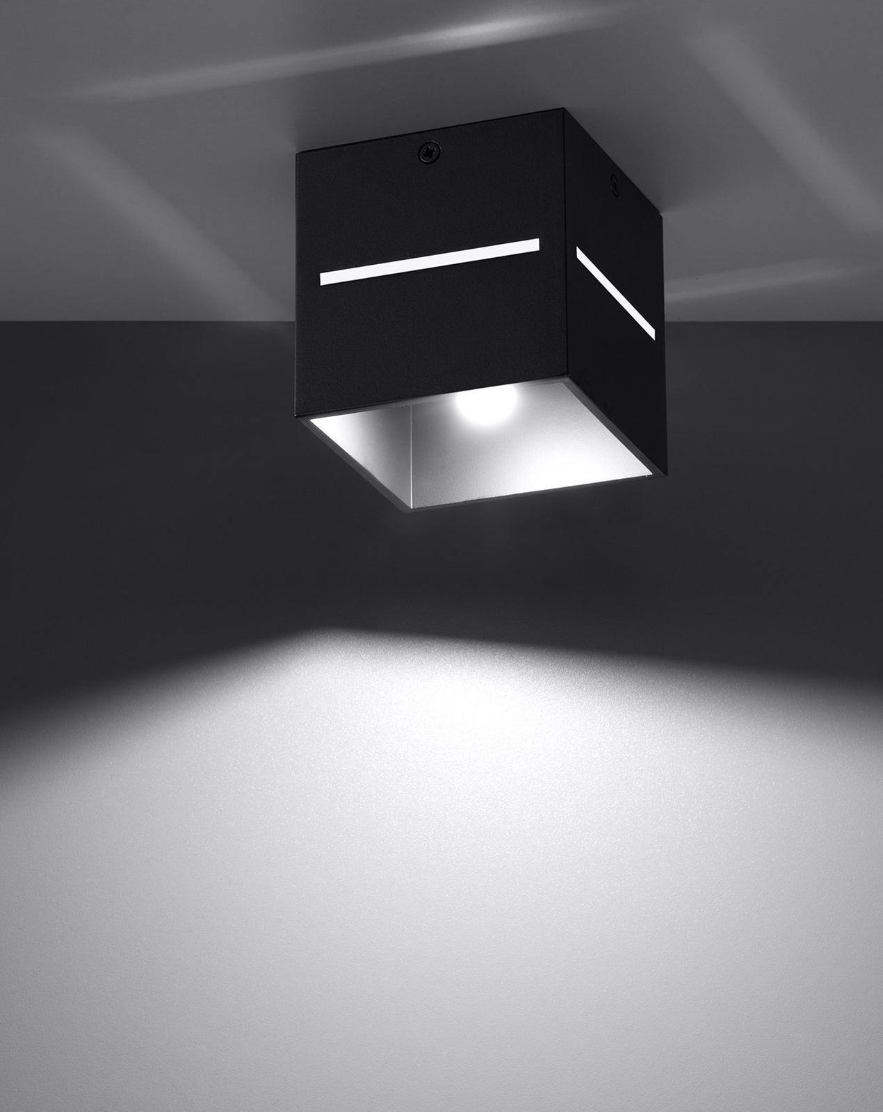 Plafon LOBO czarny + 1x Żarówka LED G9 4000K Zimna 4,5W 530lm