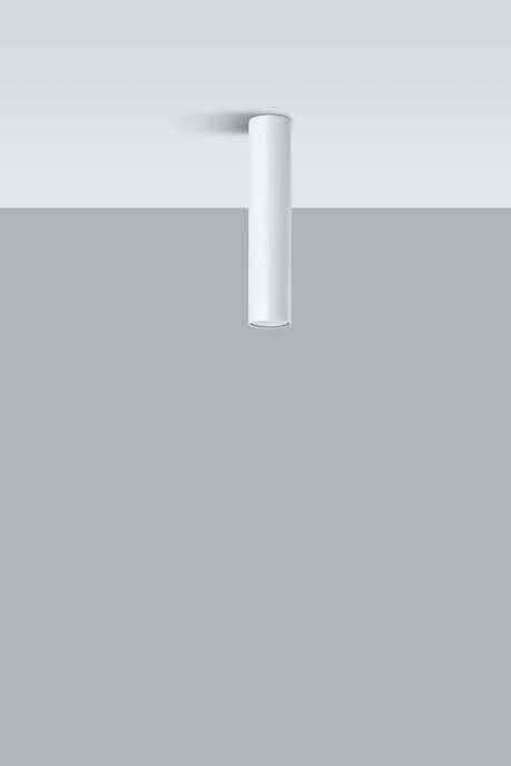 Plafon LAGOS 30 biały + 1x Żarówka LED GU-10 3000K Ciepła 7W 620lm