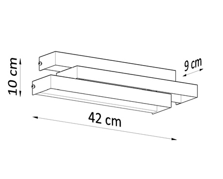 Kinkiet FROST biały + 2x Żarówka LED G9 3000K Ciepła 4,5W 510lm