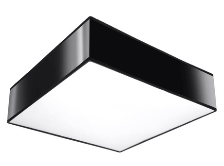 Plafon sufitowy HORUS 35 CZARNY + 2x Żarówka LED E27 3000K Ciepła 7,5W 620lm