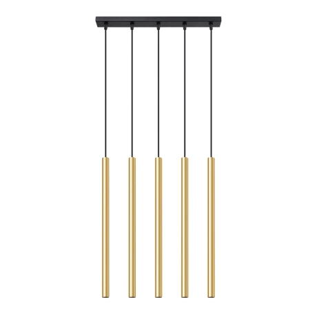 Lampa Wisząca PASTELO 5L złoty połysk