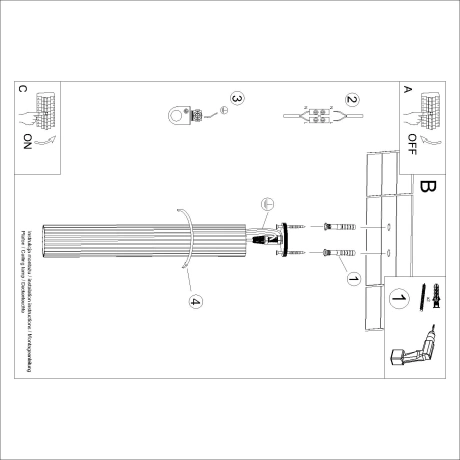 Plafon KARBON 60 taupe