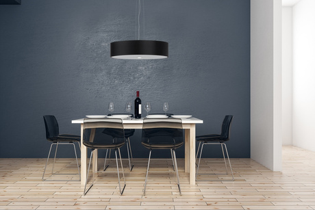 Żyrandol SKALA 60 czarny + 5x Żarówka LED E27 3000K Ciepła 7,5W 620lm