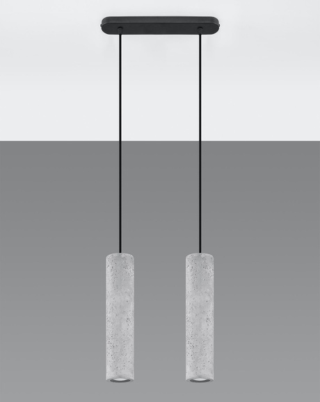 Lampa wisząca LUVO 2 + 2x Żarówka LED GU-10 4000K Zimna 7W 630lm