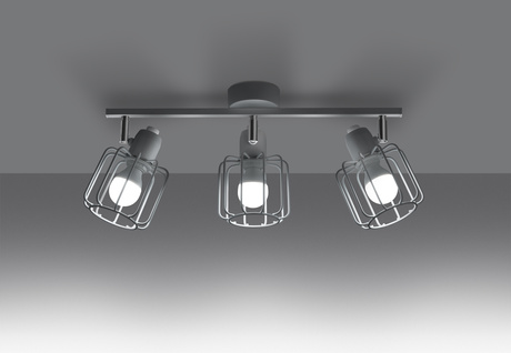 Plafon BELUCI 3 biały + 3x Żarówka LED E14 4000K Zimna 7,5W 680lm