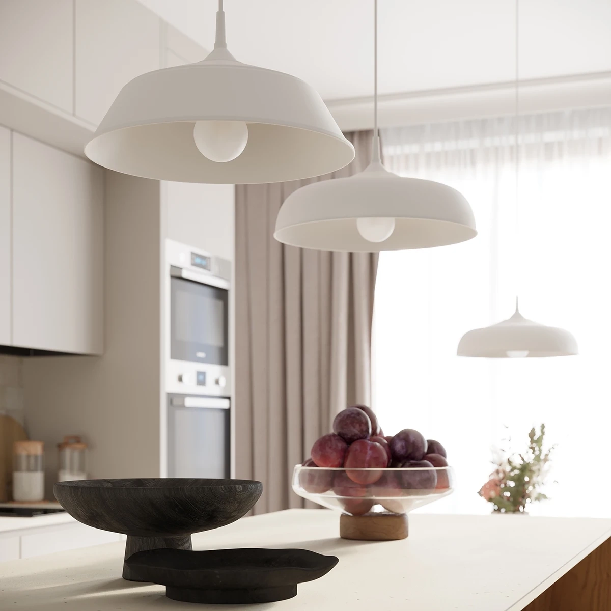 Lampa wisząca GINA biała