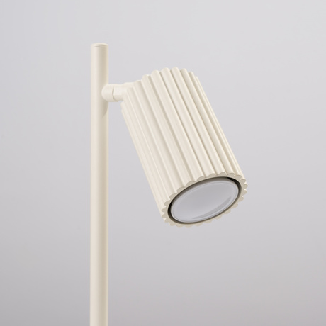 Lampa biurkowa KARBON beżowa + 1x Żarówka LED GU-10 4000K Zimna 7W 530lm