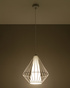 Lampa wisząca DEMI biała + 1x Żarówka LED E27 3000K Ciepła 7,5W 620lm
