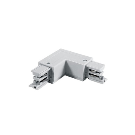 Łącznik zasilający kątowy PRAWY biały