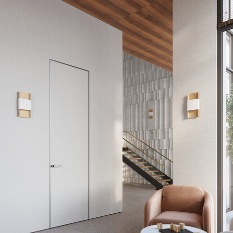 Kinkiet DURLIN złoty/biały + 2x Żarówka LED G9 4000K Zimna 4,5W 460lm