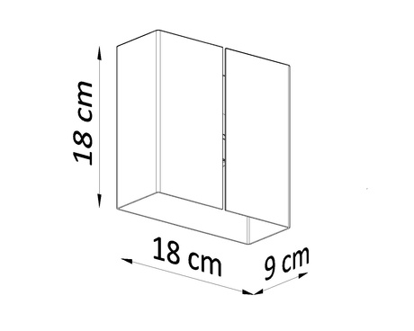 Kinkiet LINEA biała + 2x Żarówka LED G9 3000K Ciepła 4,5W 510lm