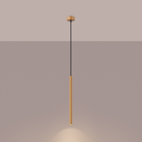 Lampa wisząca ARCHE 1 złota + 1x Żarówka LED G9 4000K Zimna 4,5W 460lm