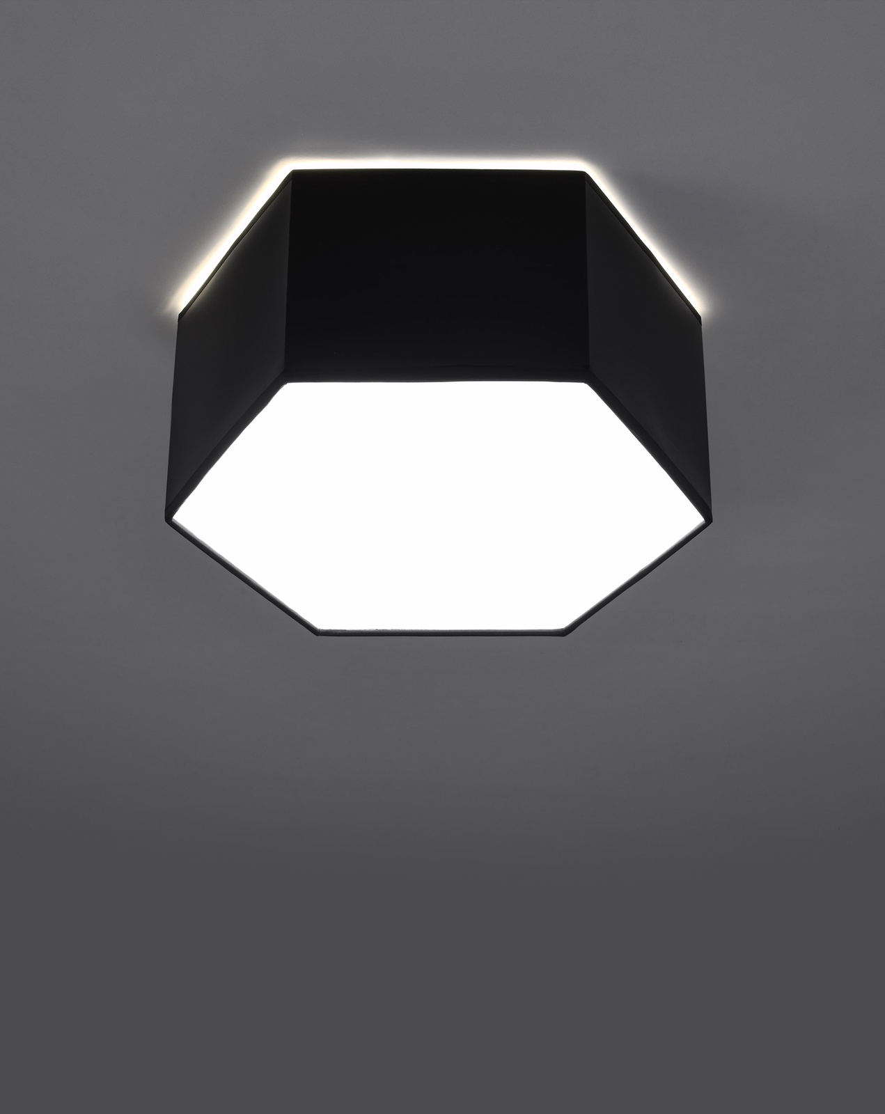 Plafon SUNDE 13 czarny + 2x Żarówka LED E27 3000K Ciepła 7,5W 620lm