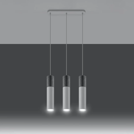 Lampa wisząca BORGIO 3 biała