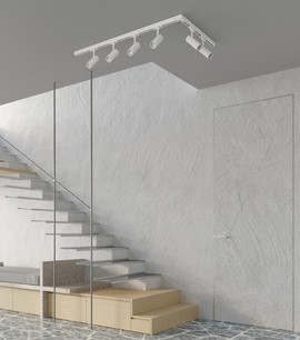 Lampa Sufitowa, 6 punktowa, system szynowy 3 fazowy, TORN 57W LED 3000K