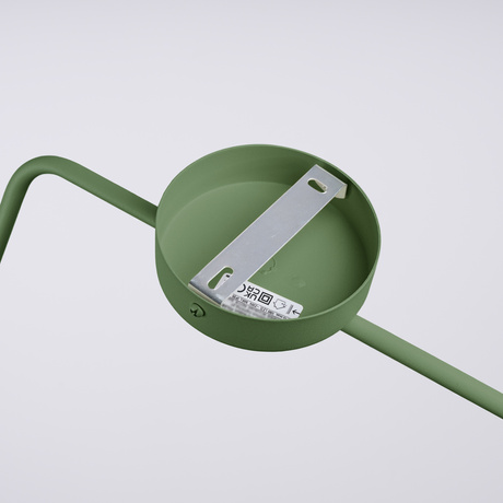 Kinkiet NOX zielona oliwka + 1X Żarówka LED E14 4000K Zimna 7,5W 680lm