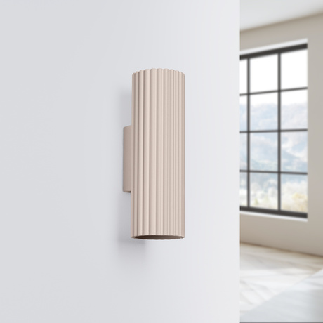 Kinkiet KARBON 20 taupe + 2X Żarówka LED GU-10 3000K Ciepła 7W 510lm