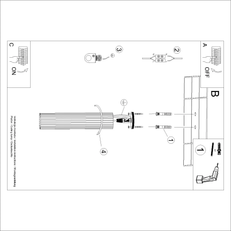 Plafon KARBON 30 taupe