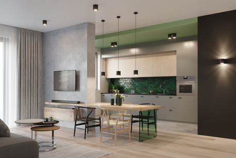 Plafon ORBIS 1 czarny + 1x Żarówka LED GU-10 3000K Ciepła 7W 620lm