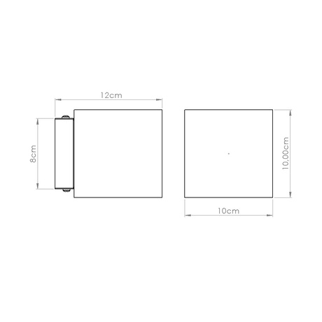 Kinkiet QUAD beton zielona oliwka